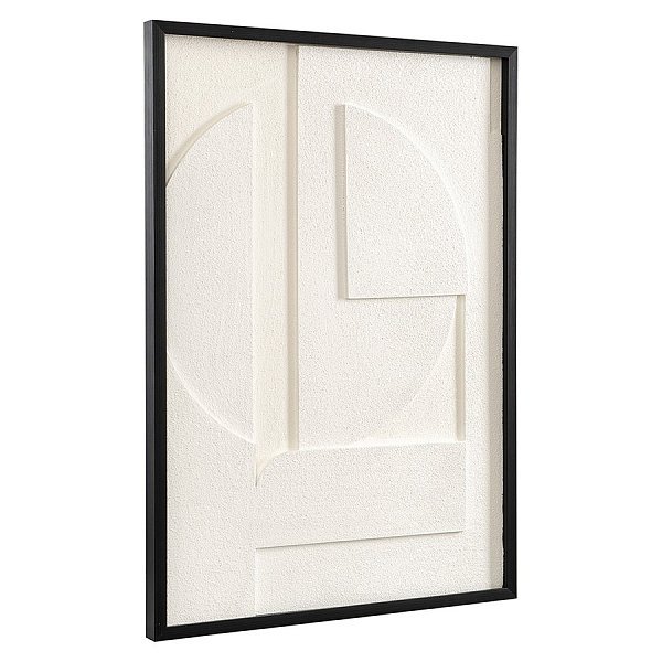 Панно декоративное с эффектом 3d minimalism, с черной рамой, 50х70 см
