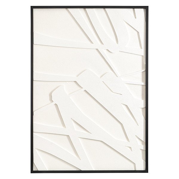 Панно декоративное с эффектом 3d minimalism, с черной рамой, 70х100 см