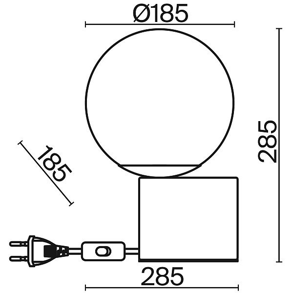 Настольный светильник Barrel FR5286TL-01BS