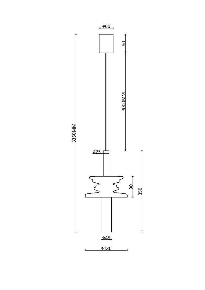 Подвесной светильник Sound Wave MOD255PL-01B2
