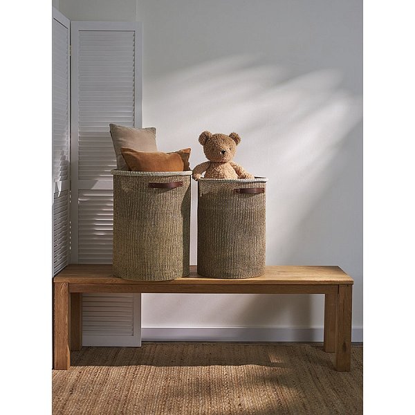 Корзина для хранения sustainable collection, D37х52 см, бежевая