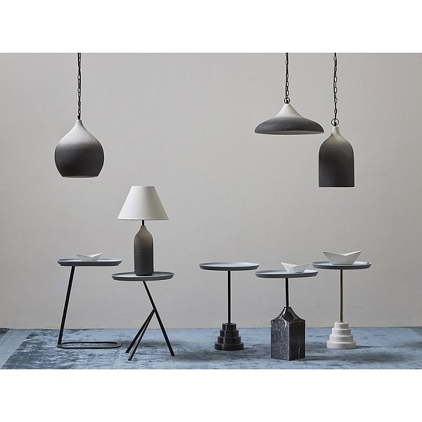 Светильник подвесной sustainable collection, D33х38 см, черный/белый