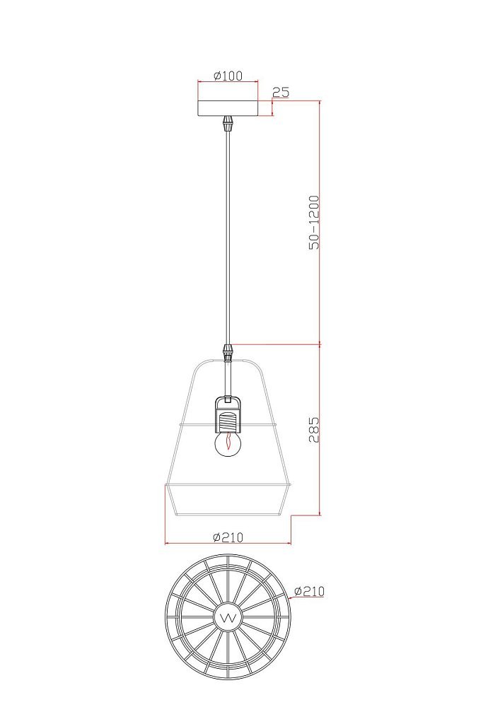 Подвесной светильник Shape FR5335PL-01B2