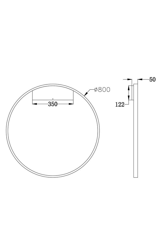 Настенный светильник (бра) Rim MOD058WL-L50W4K