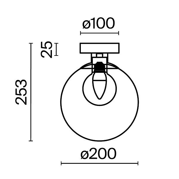 Настенный светильник (бра) Basic form MOD521WL-01G3