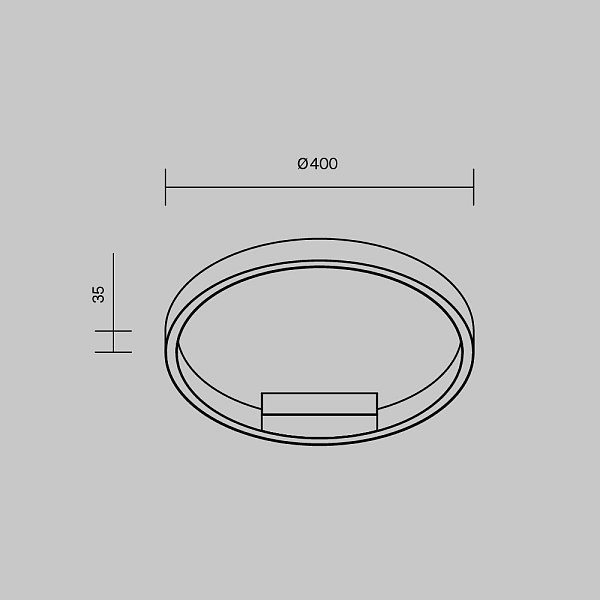 Потолочный светильник Rim MOD058CL-L25BK