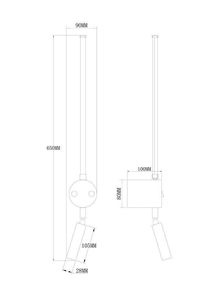 Настенный светильник (бра) Mystery FR6063WL-L24B