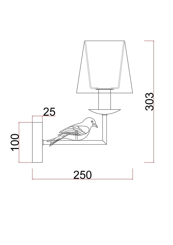 Настенный светильник (бра) Comfy FR5270WL-01W