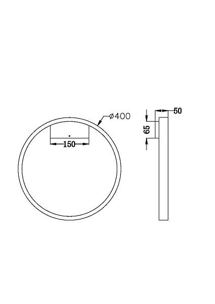 Настенный светильник (бра) Rim MOD058WL-L25BS3K
