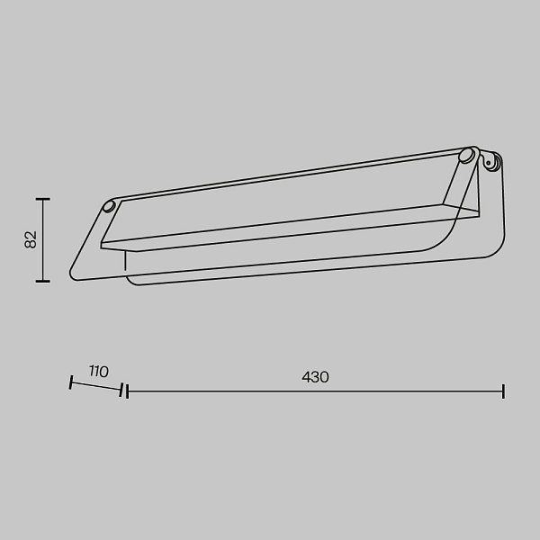 Настенный светильник (бра) Flat MOD296WL-L10BS3K