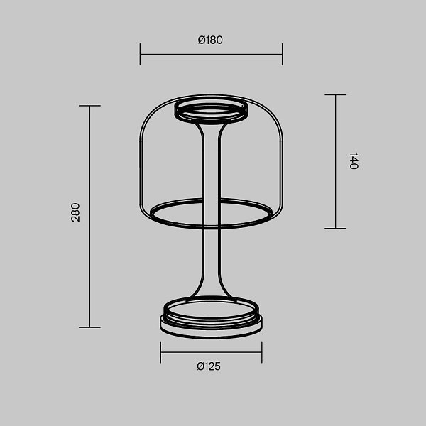 Настольный светильник Spirito MOD286TL-L8B3K