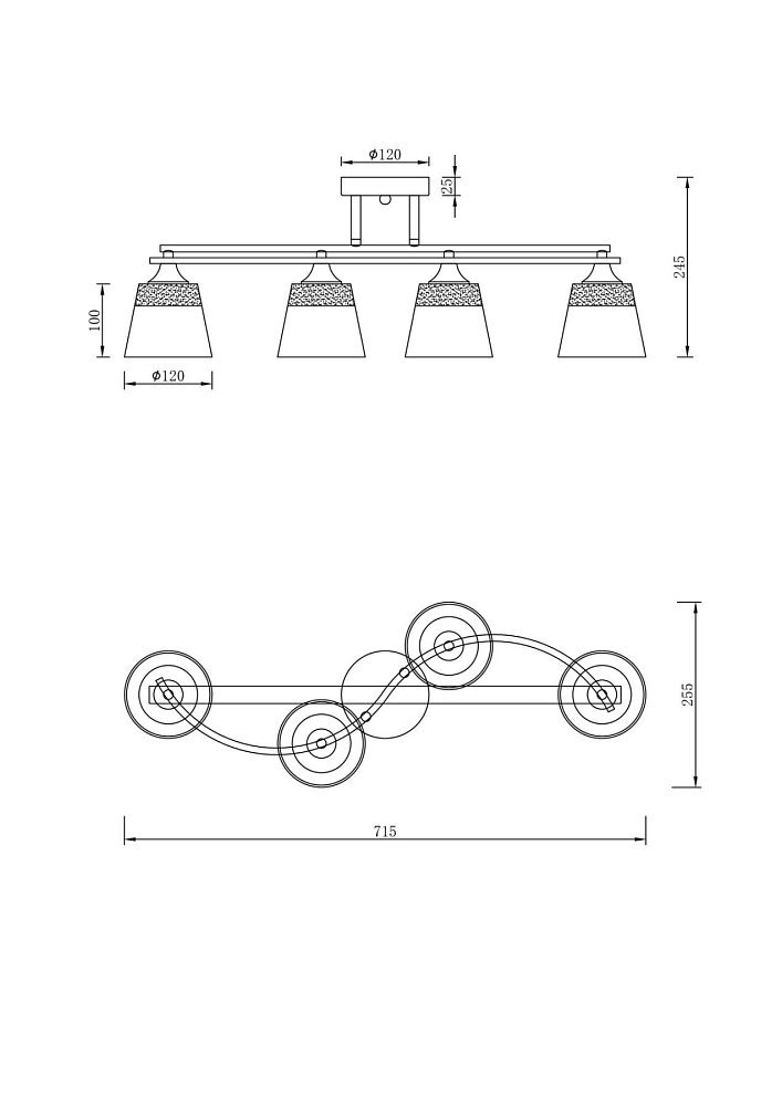 Люстра Glasses FR5156PL-04WG