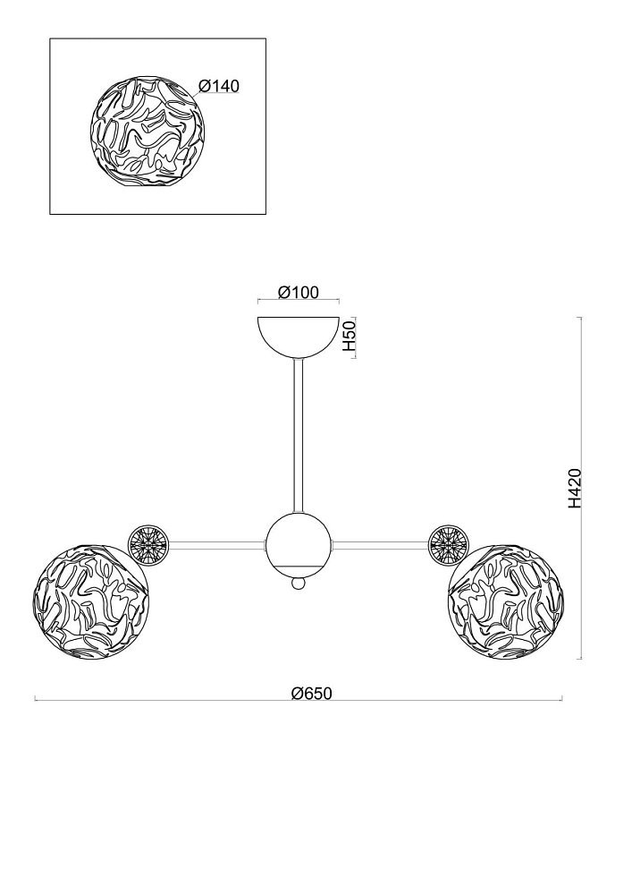 Люстра Mellow FR5264PL-05BS