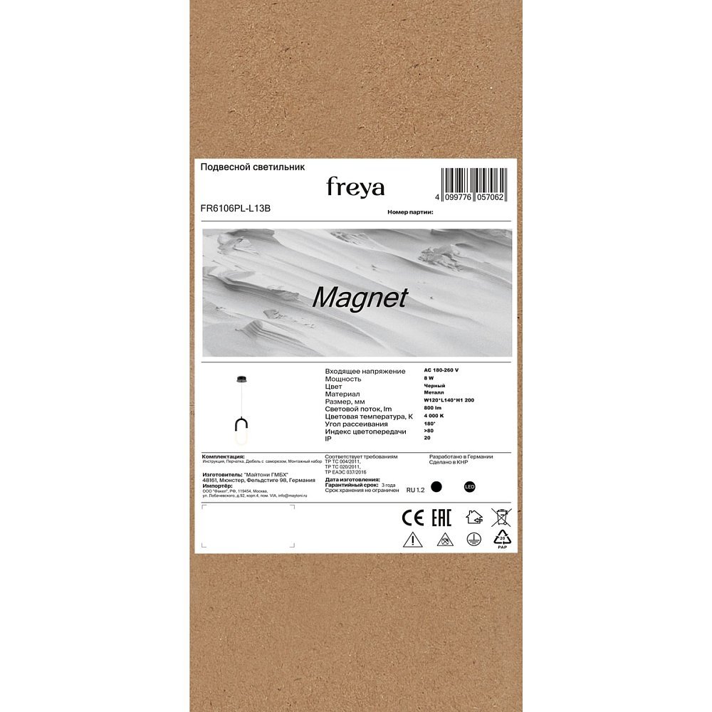 Подвесной светильник Магнит / Magnet FR6106PL-L13B