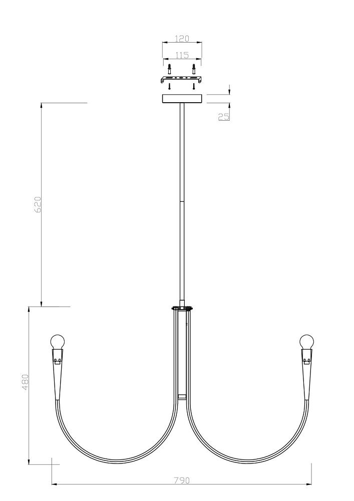 Подвесной светильник Branches FR5253PL-08N