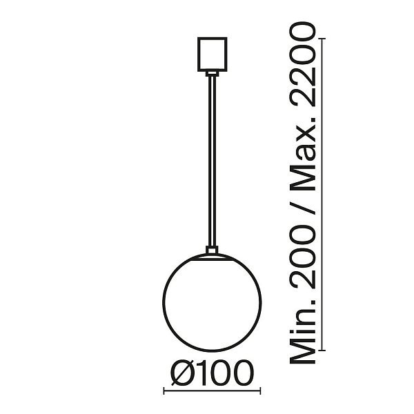 Подвесной светильник Luna P039PL-5W3K-10-B