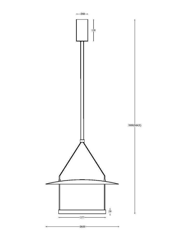 Подвесной светильник Ambience MOD280PL-L30B3K