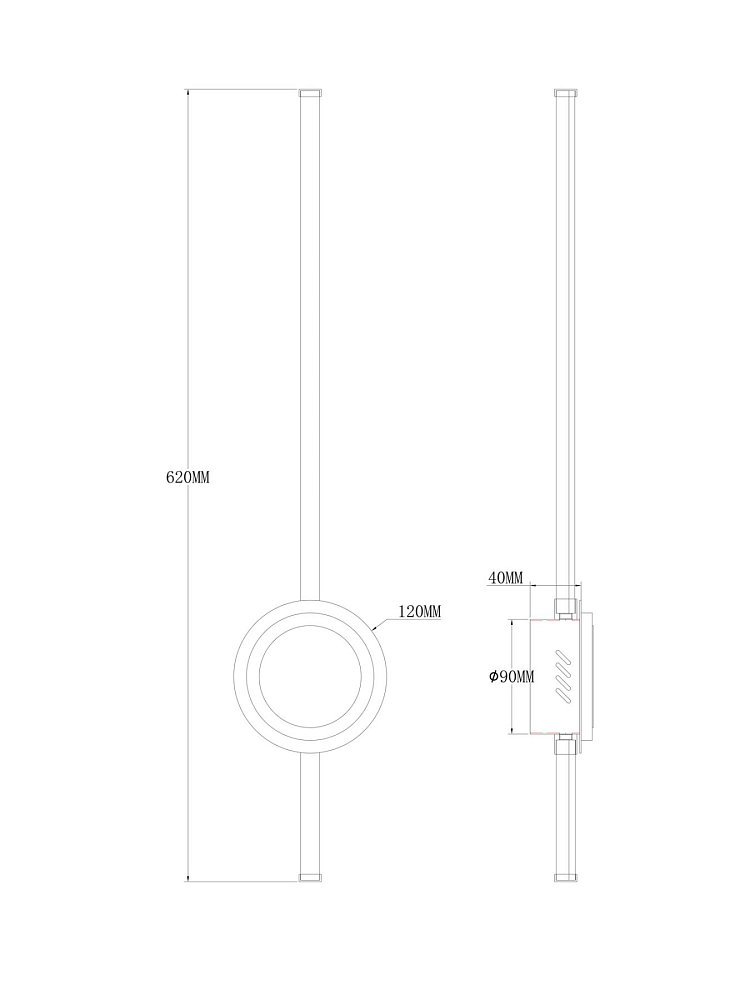 Настенный светильник (бра) Candy FR6090WL-L18B