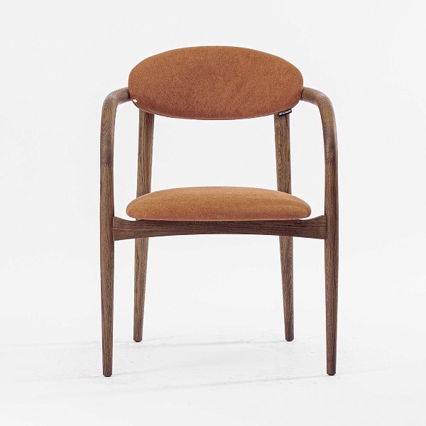 Стул Женева терракотовая ткань дуб (тон терра)
