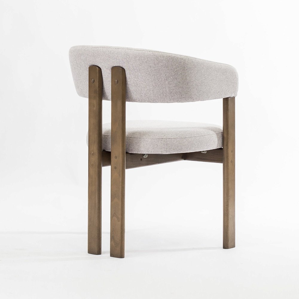 Стул Аликанте пепельная ткань ножки бук тон терра