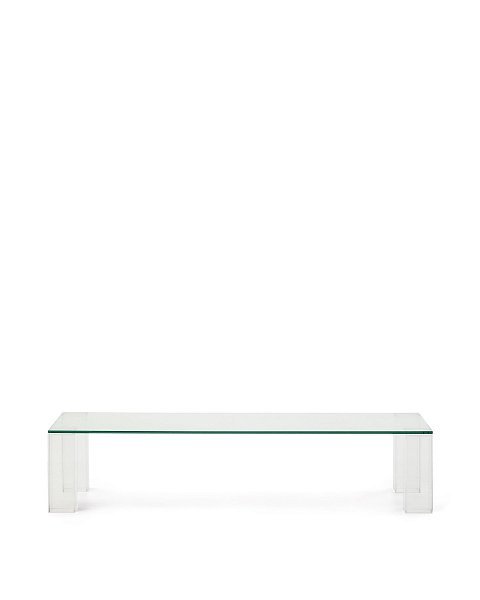 Журнальный столик Adularia из стекла прозрачного цвета 140 x 60