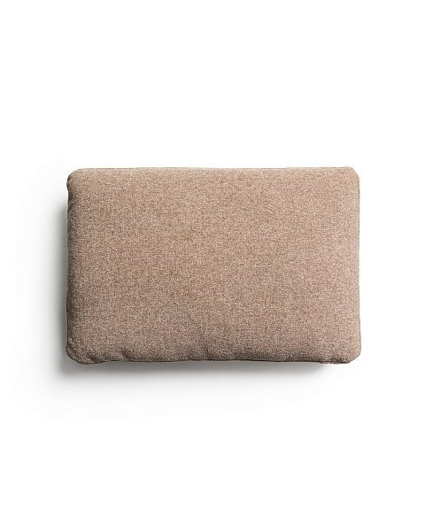Подушка Blok из синели коричневого цвета, 40 x 60 см
