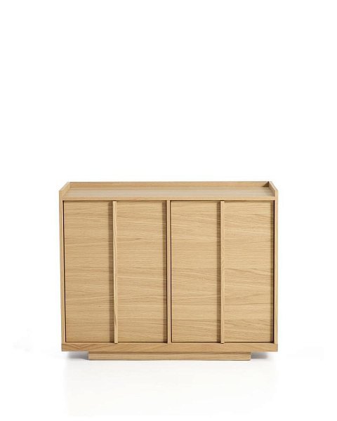 Комод Onix с отделкой из дубового шпона натурального оттенка, 100 x 80 см