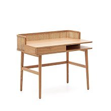 Araxi Письменный стол из массива ясеня и ротанга 105 x 62 см