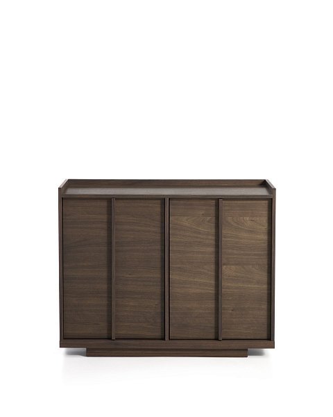 Комод Onix с отделкой из орехового шпона темного цвета, 100 x 80 см