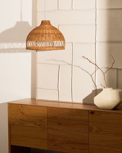 Loura Абажур подвесного светильника из ротанга Ø40 см