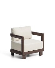 Уличное кресло Nerano из коричневого алюминия