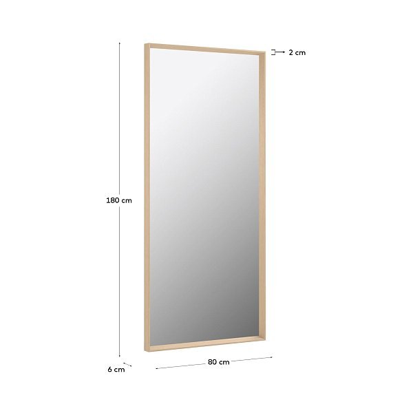 Зеркало Yvaine натуральная отделка 80 x 180 cm