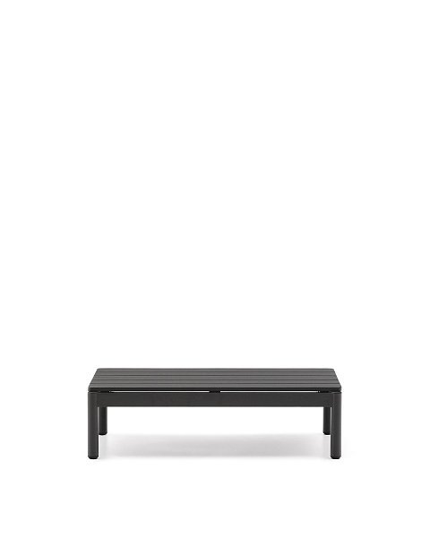 Журнальный столик Sorells из серого алюминия 57 x 91 см