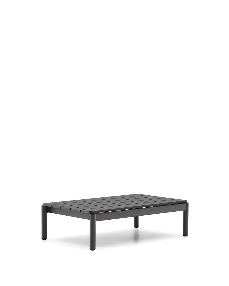 Журнальный столик Sorells из серого алюминия 57 x 91 см