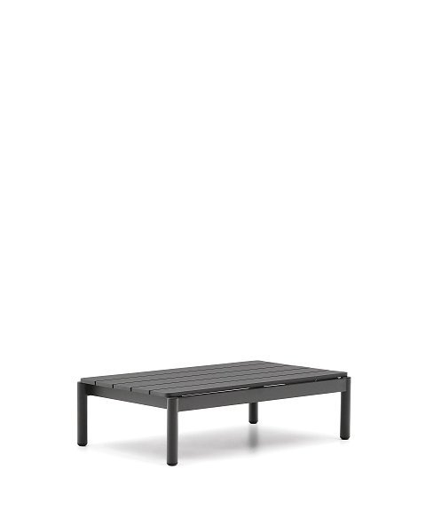 Журнальный столик Sorells из серого алюминия 57 x 91 см