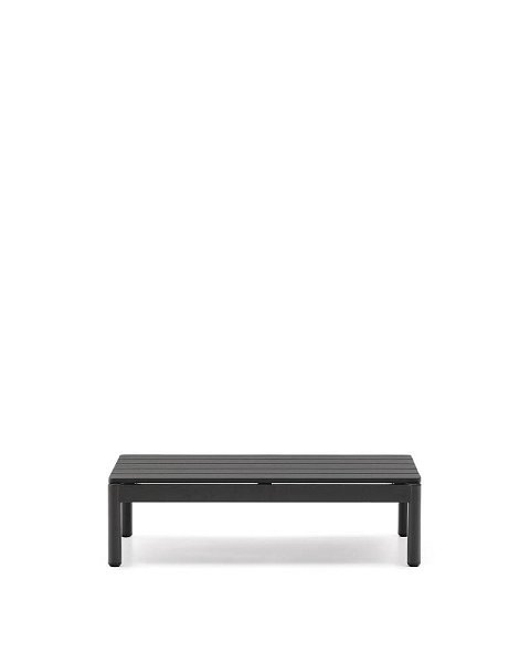 Журнальный столик Sorells из серого алюминия 57 x 91 см