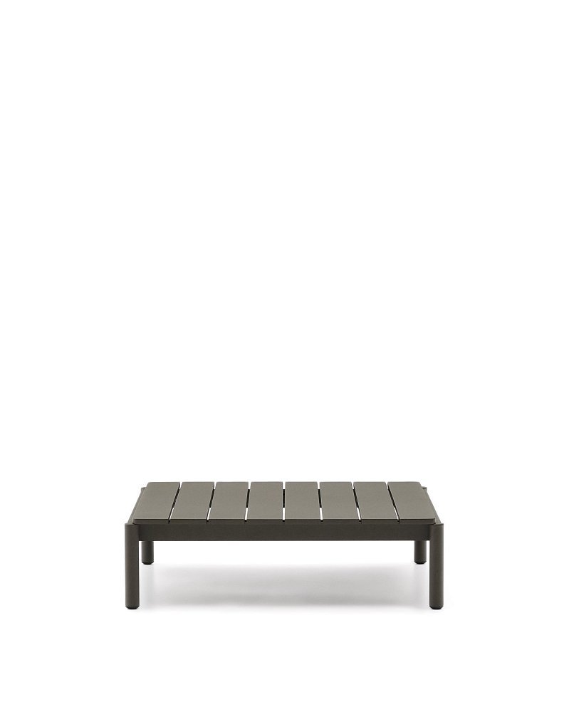 Журнальный столик Sorells из зеленого алюминия 89 x 91 см