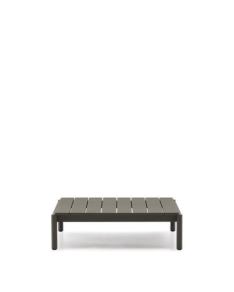Журнальный столик Sorells из зеленого алюминия 89 x 91 см