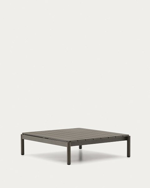 Журнальный столик Sorells из зеленого алюминия 89 x 91 см