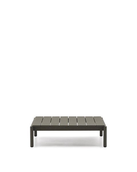 Журнальный столик Sorells из зеленого алюминия 89 x 91 см