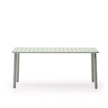 Уличный стол Brai из оцинкованной стали бирюзового цвета 180 x 90 см