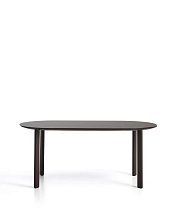 Уличный стол Erice из алюминия и закаленного стекла коричневого цвета, 180 x 90 см