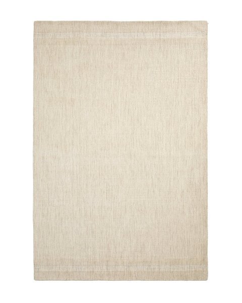 Жаккардовый шерстяной ковер Dalena в бежевую полоску 300 x 200 см