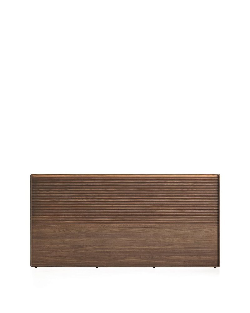 Изголовье Norlen из орехового шпона с темной отделкой и подсветкой 180 x 200