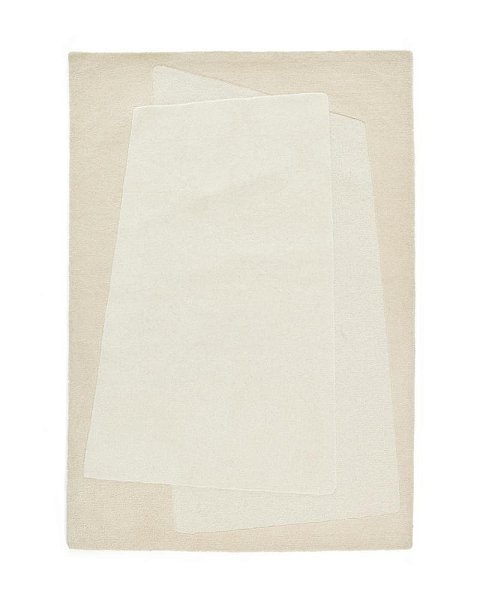 Шерстяной ковер Dennie с бежевым рисунком 200 x 300 см