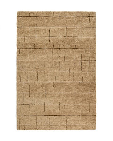 Ковер Helun из коричневой шерсти с рисунком, 200 x 300 см