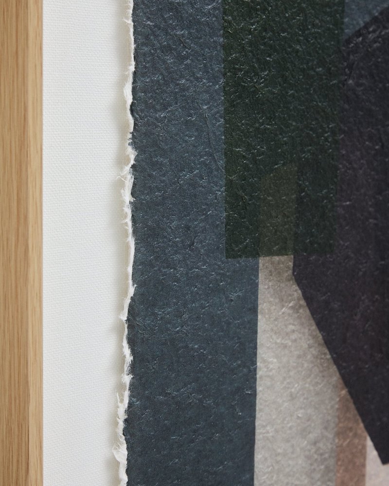 Картина Veluni из переработанной бумаги разноцветная 60 x 90 см