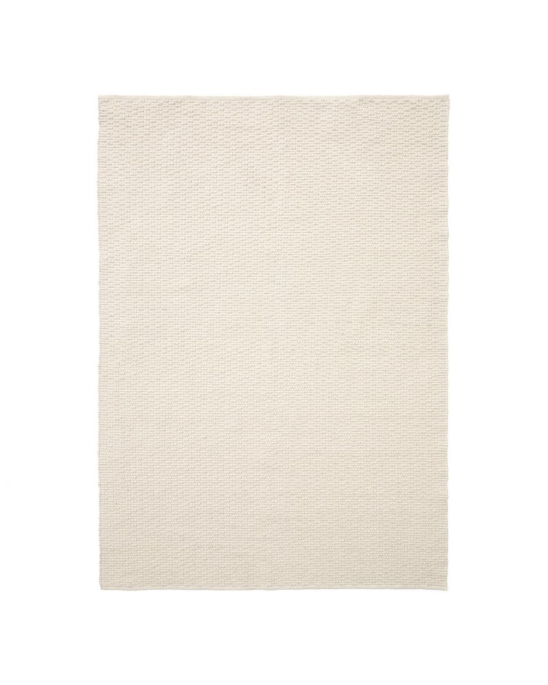 Ковер Mascarell из хлопка и полиэстера белого цвета 160 x 230 см