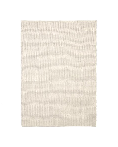 Ковер Mascarell из хлопка и полиэстера белого цвета 160 x 230 см