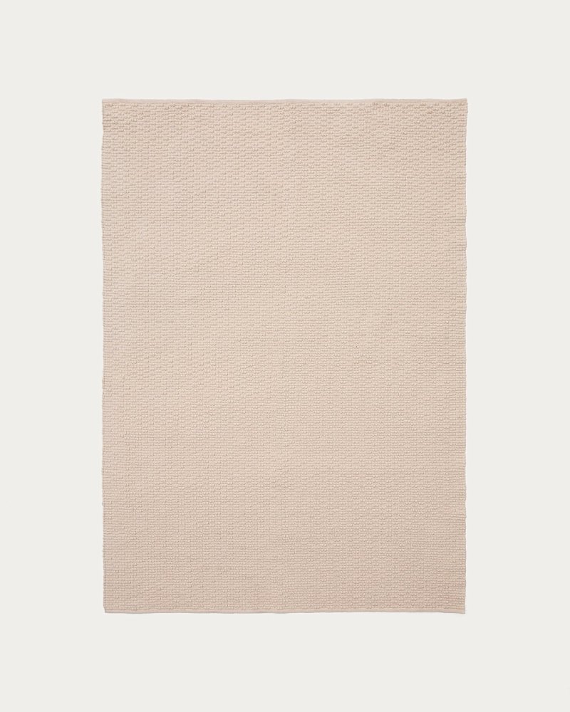 Ковер Mascarell из хлопка и полиэстера белого цвета 160 x 230 см